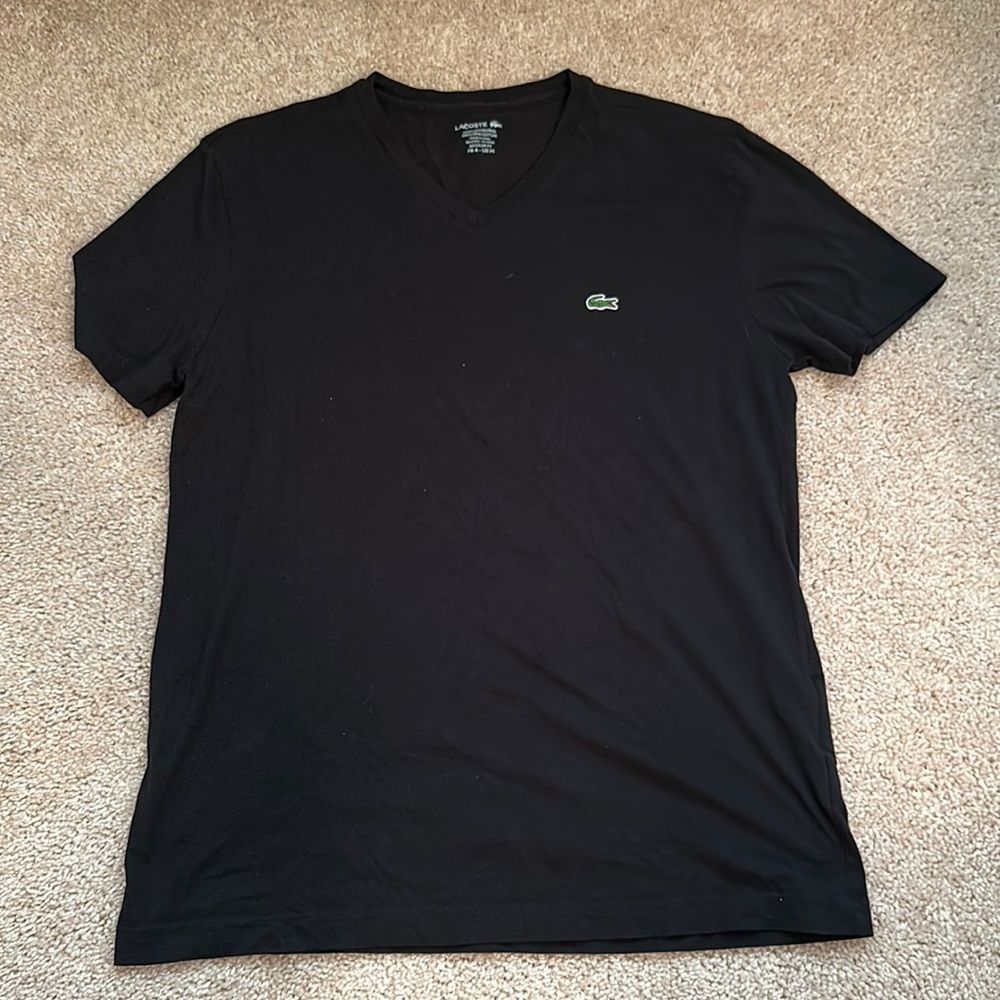 Black Lacoste Medium v-neck